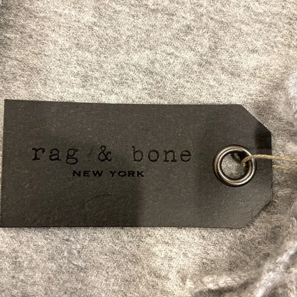 Rag & Bone Merino Wool Scarf Unisex Minimalist Style Super Soft Lightweight - Picture 5 of 11